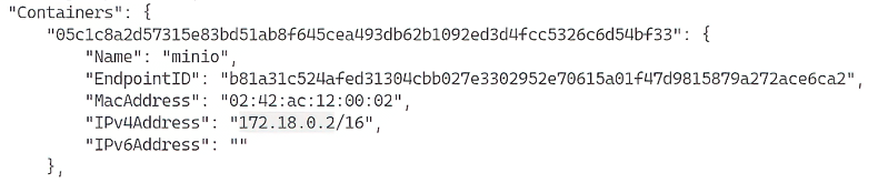 Инспектирование сети Docker для поиска IP-адресов разных контейнеров